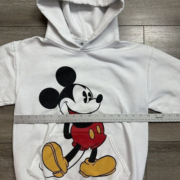 Mickey Mouse Disney Parks Original White Hoodie Sweatshirt Unisex Small - Picture 5 of 6